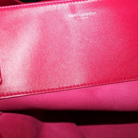 SAINT LAURENT LEATHER TOTE BAG HANDBAG & WALLET - Picture 7 of 11